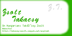 zsolt takacsy business card